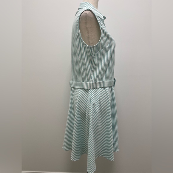 Kiel James Patrick Summering Shirt Dress, Breezy Green, Medium - Picture 7 of 11